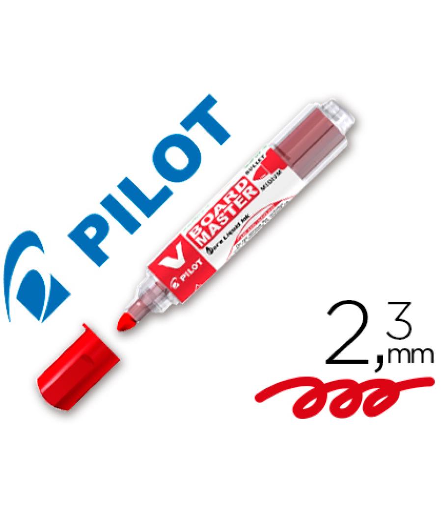 Rotulador pilot v board master para pizarra blanca rojo tinta líquida trazo 2,3mm