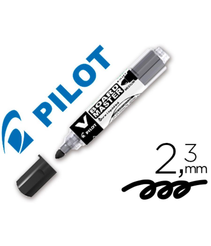 Rotulador pilot v board master para pizarra blanca negro tinta líquida trazo 2,3mm