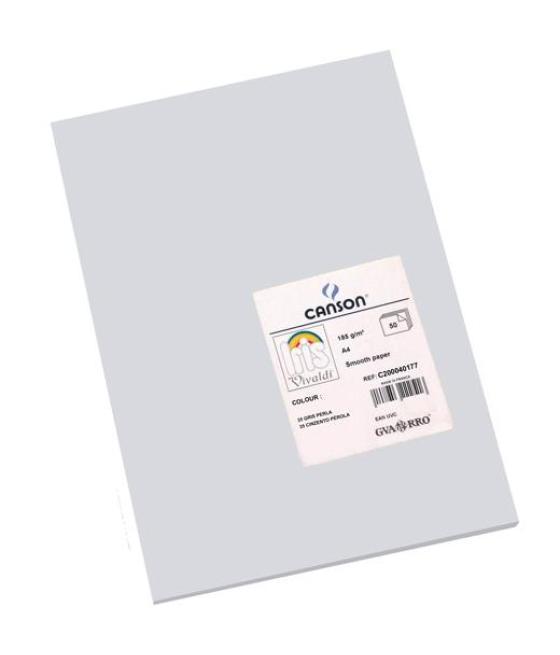 Iris cartulina 210x297mm 185gr gris perla -50u-