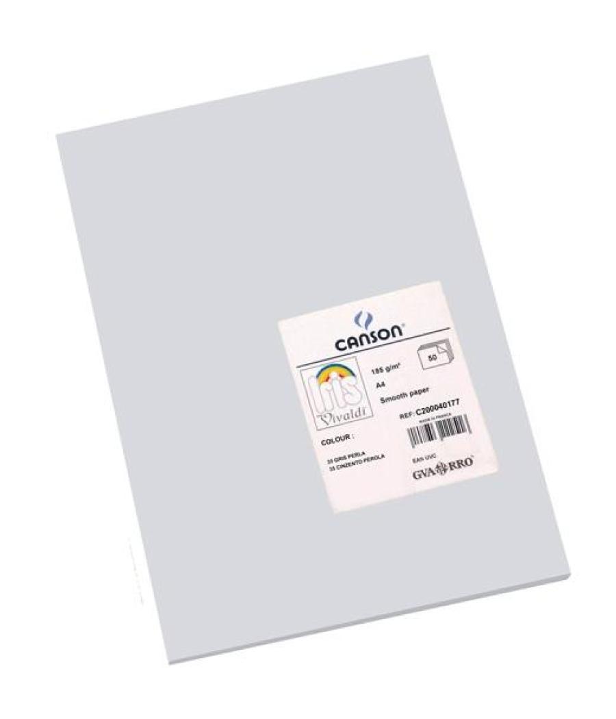 Iris cartulina 210x297mm 185gr gris perla -50u-