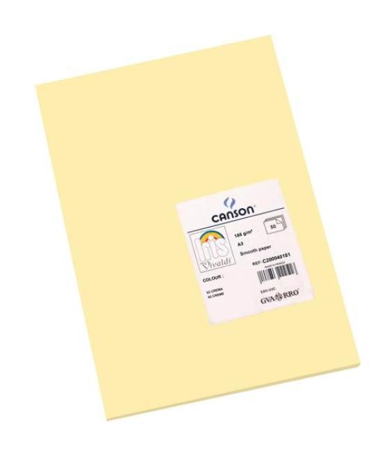 Iris cartulina 297x420mm 185gr crema -50u-