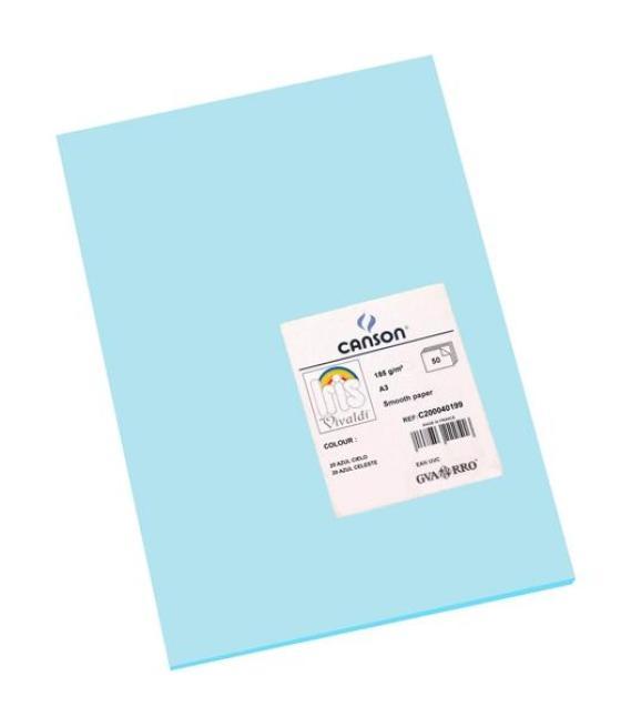 Iris cartulina 297x420mm 185gr azul cielo -50u-