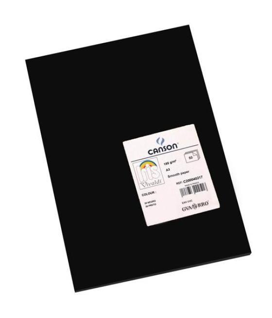 Iris cartulina 297x420mm 185gr negro -50u-