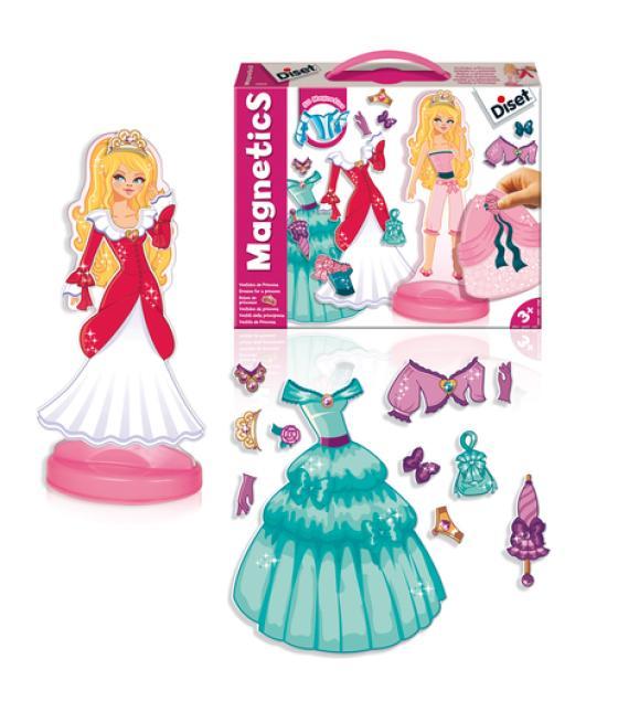 Juego diset magnetico vestidos de princesas