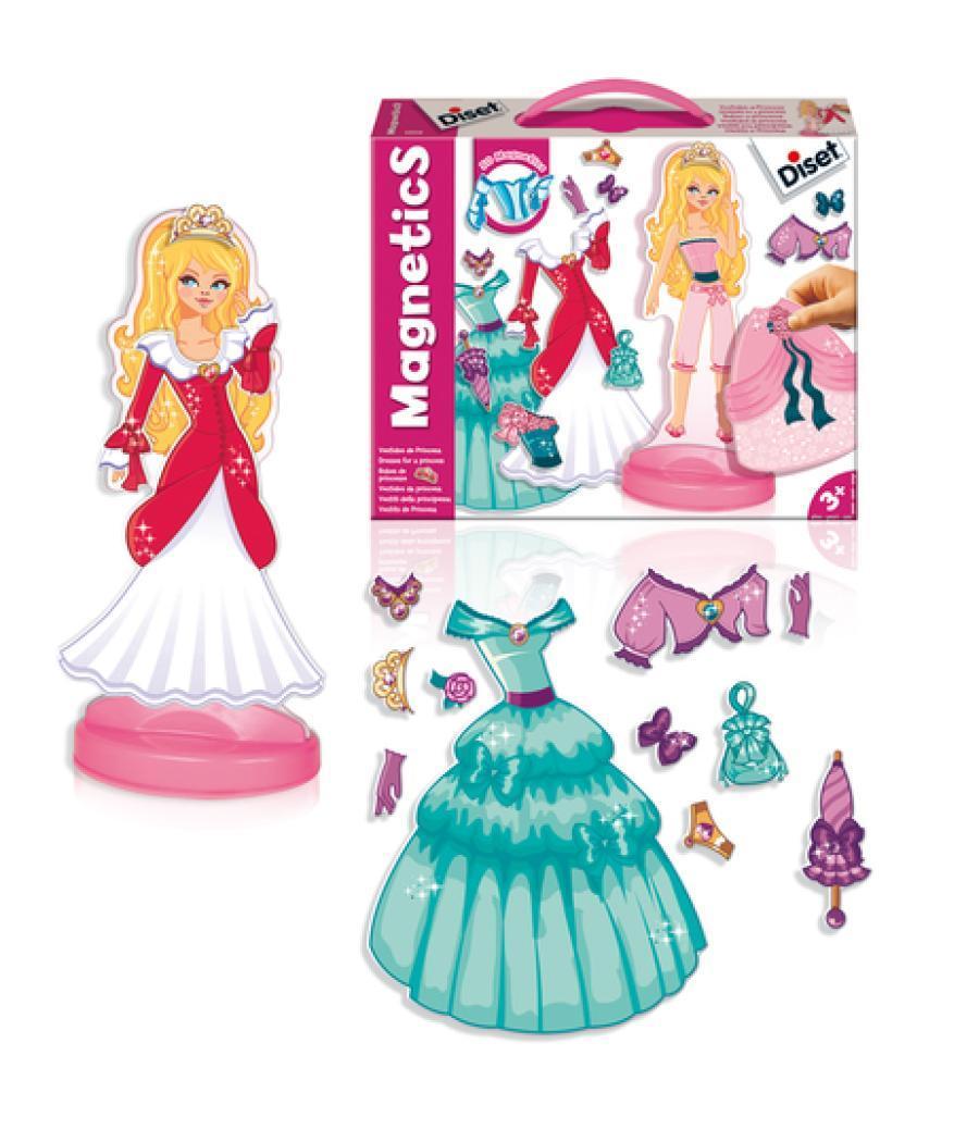 Juego diset magnetico vestidos de princesas