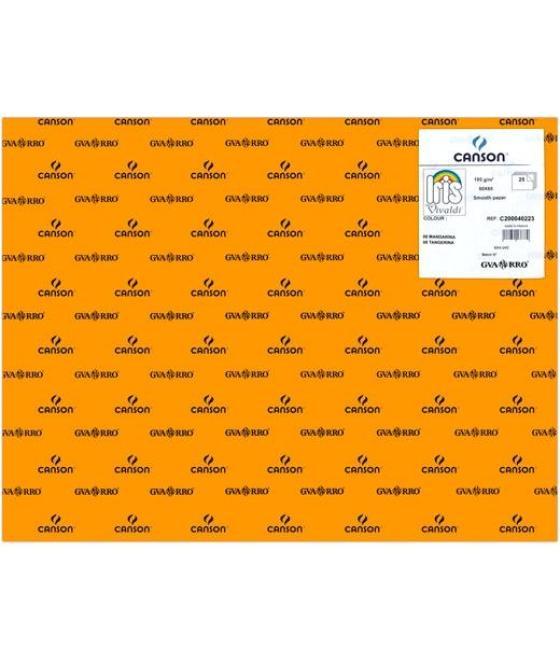 Iris cartulina 50x65cm 185gr mandarina -25u-