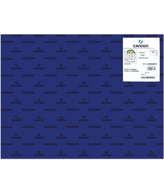 Iris cartulina 50x65cm 185gr azul ultramar -25u-