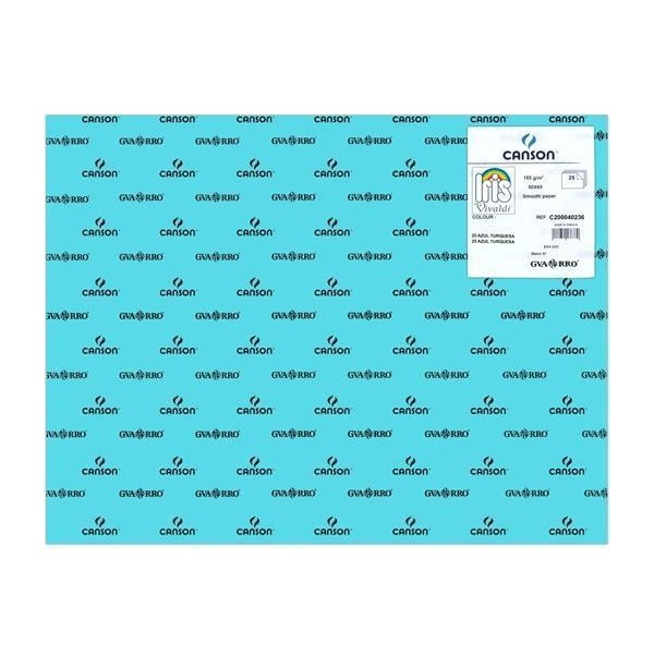 Iris cartulina 50x65cm 185gr azul turquesa -25u-
