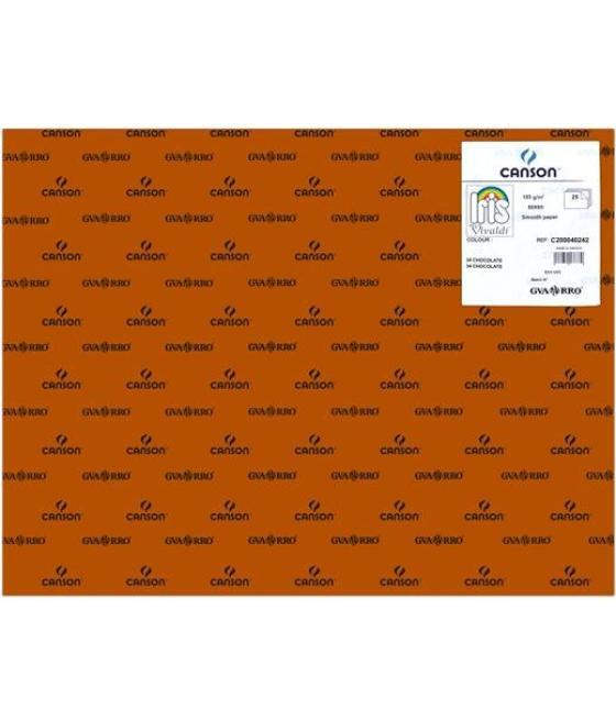 Iris cartulina 50x65cm 185gr chocolate -25u-