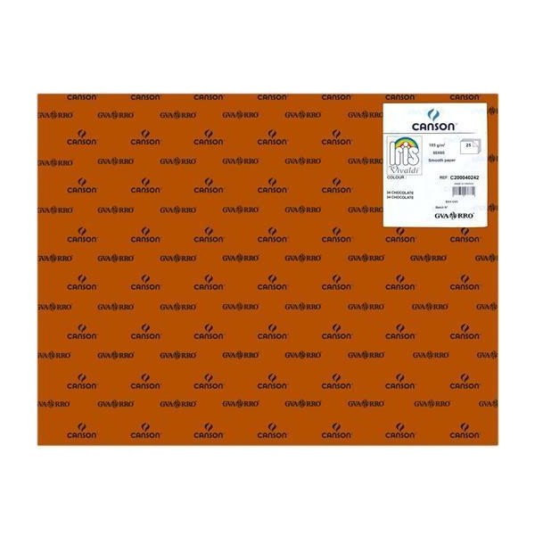 Iris cartulina 50x65cm 185gr chocolate -25u-