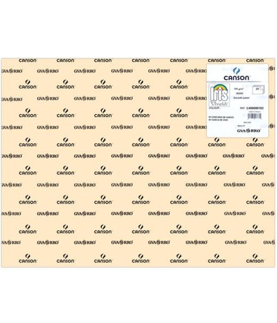 Iris cartulina 50x65cm 185gr cáscara de huevo -25u-