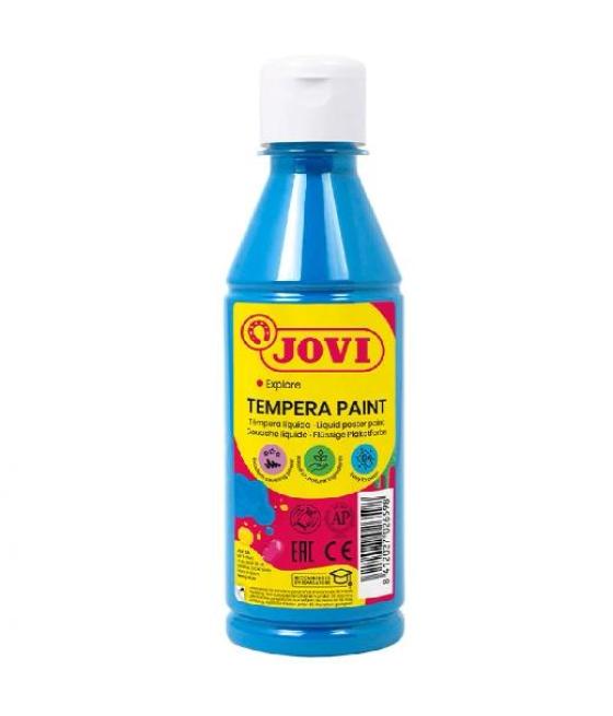 Jovi témpera líquida botella de 250ml azul cyan