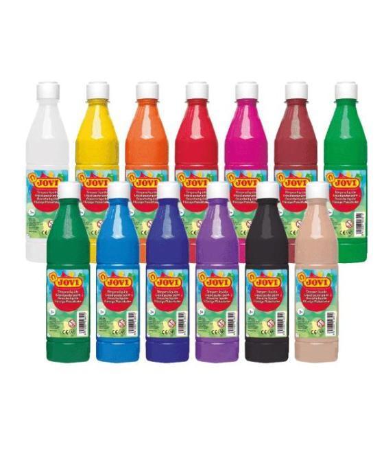 Jovi témpera líquida school botella de 500ml verde medio