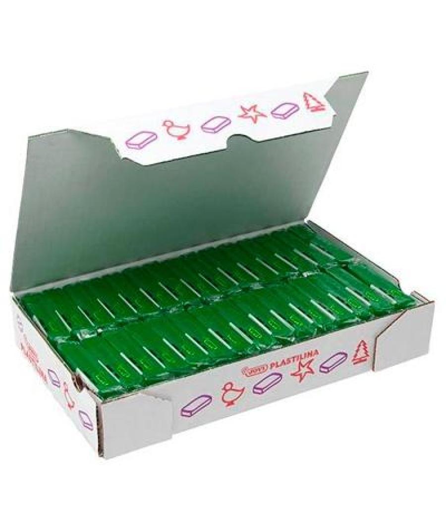 Jovi plastilina school caja 30 pastillas 50gr verde oscuro