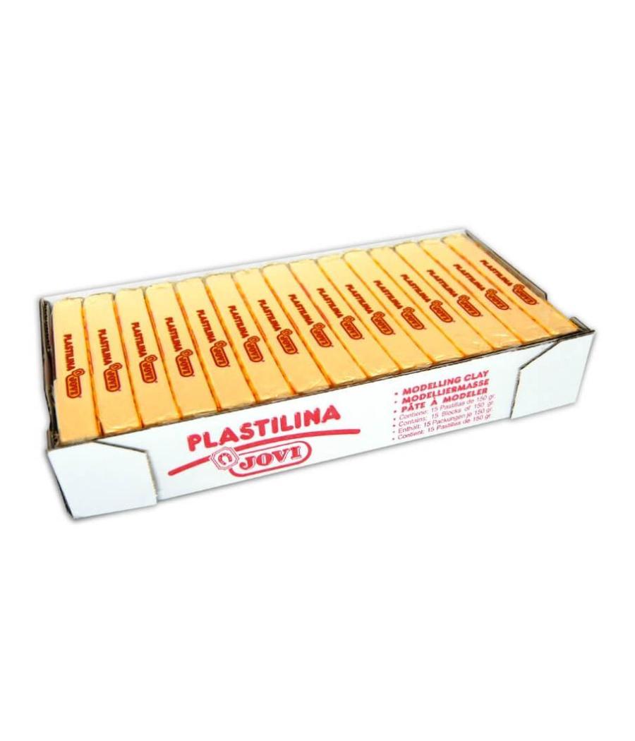 Jovi plastilina school caja 15 pastillas 150gr amarillo