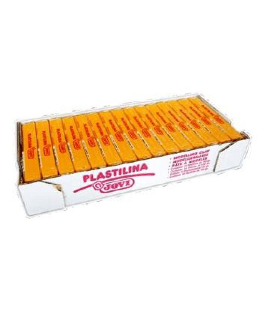 Jovi plastilina school caja 15 pastillas 150gr amarillo oscuro