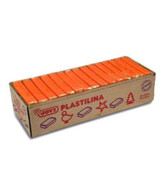 Jovi plastilina pastilla 350gr unicolor naranja