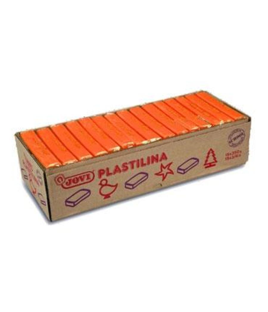 Jovi plastilina pastilla 350gr unicolor naranja