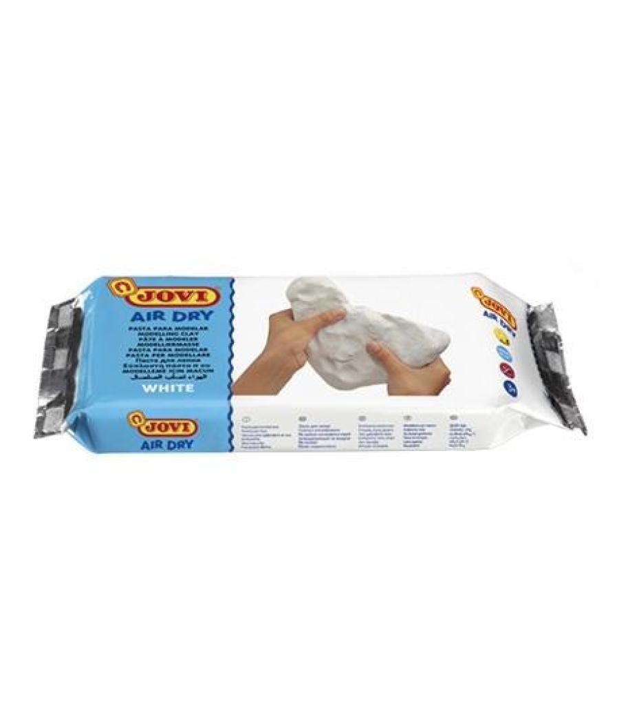 Jovi air dry pastilla de pasta modelar endurece al aire 500 gr blanca
