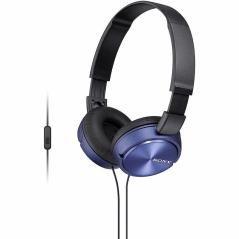 Auriculares sony mdrzx310apl/ con micrófono/ jack 3.5/ azules - Imagen 1