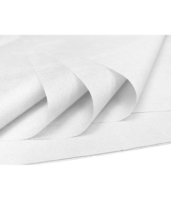 Papel seda liderpapel blanco 52x76 cm 18 gr paquete de 25 hojas