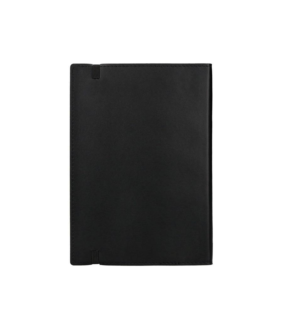 Libreta indice liderpapel similpiel a5 120 hojas 70g/m2 color negro