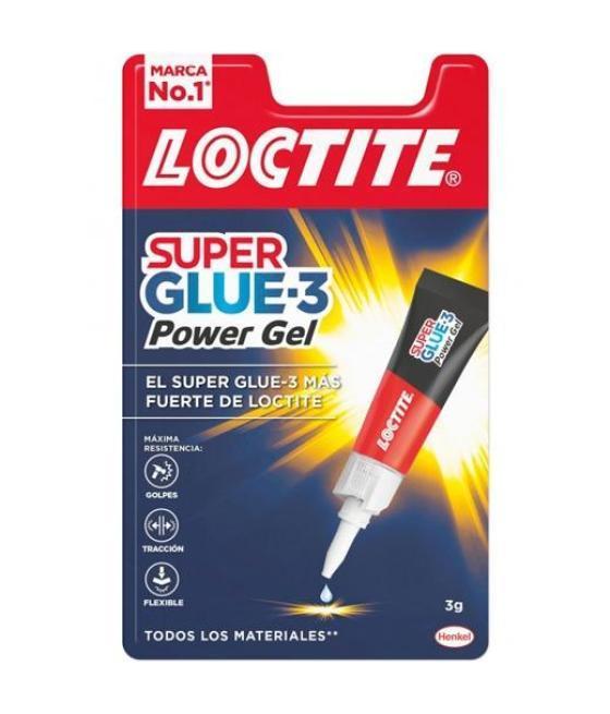 Loctite super glue-3 adhesivo instantáneo power gel 3gr transparente