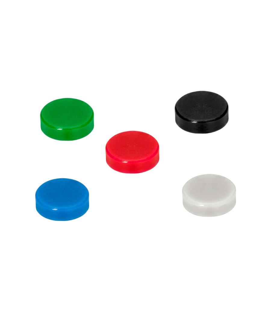 Iman para sujecion q-connect ideal para pizarras magnéticas35 mm colores surtidos caja de 10 unidades