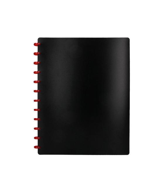 Carpeta liderpapel din a4 con 20 fundas intercambiables color negro