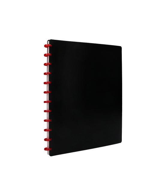 Carpeta liderpapel din a4 con 20 fundas intercambiables color negro