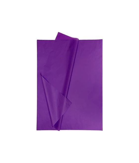 Papel seda liderpapel 52x76cm 18g/m2 bolsa de 5 hojas violeta