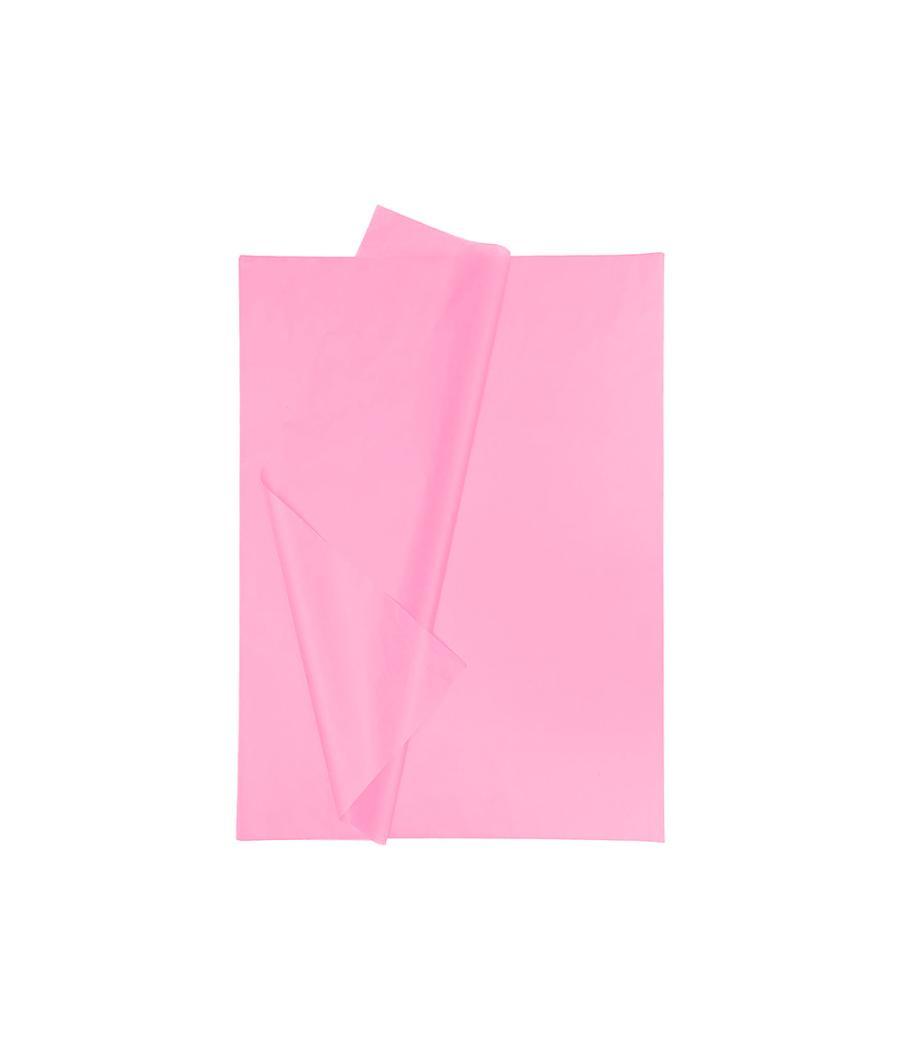 Papel seda liderpapel 52x76cm 18g/m2 bolsa de 5 hojas rosa