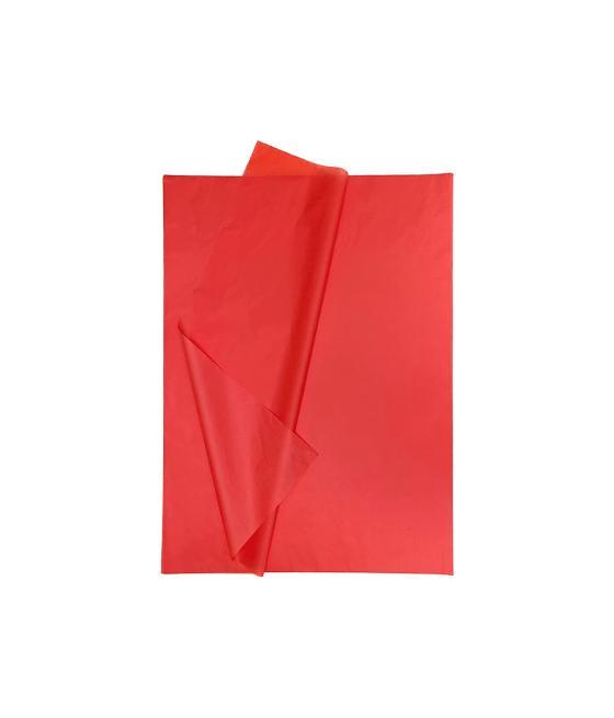 Papel seda liderpapel 52x76cm 18g/m2 bolsa de 5 hojas rojo