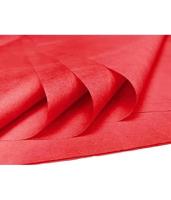 Papel seda liderpapel 52x76cm 18g/m2 bolsa de 5 hojas rojo