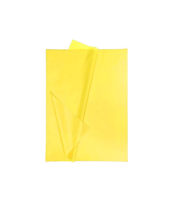 Papel seda liderpapel 52x76cm 18g/m2 bolsa de 5 hojas amarillo