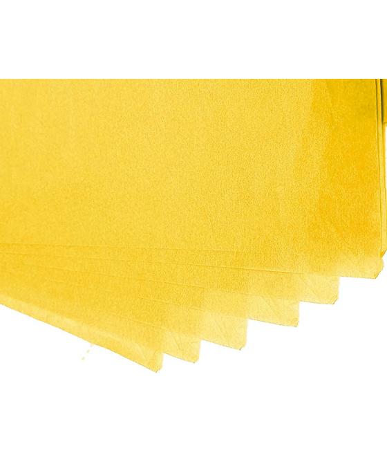 Papel seda liderpapel 52x76cm 18g/m2 bolsa de 5 hojas amarillo