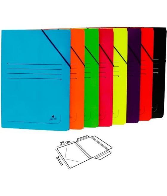 Mariola carpeta con gomas solapa folio cartón plastificado brillo c/surtidos