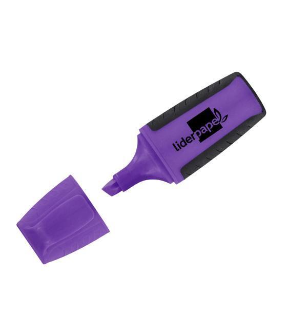 Rotulador liderpapel mini fluorescente violeta