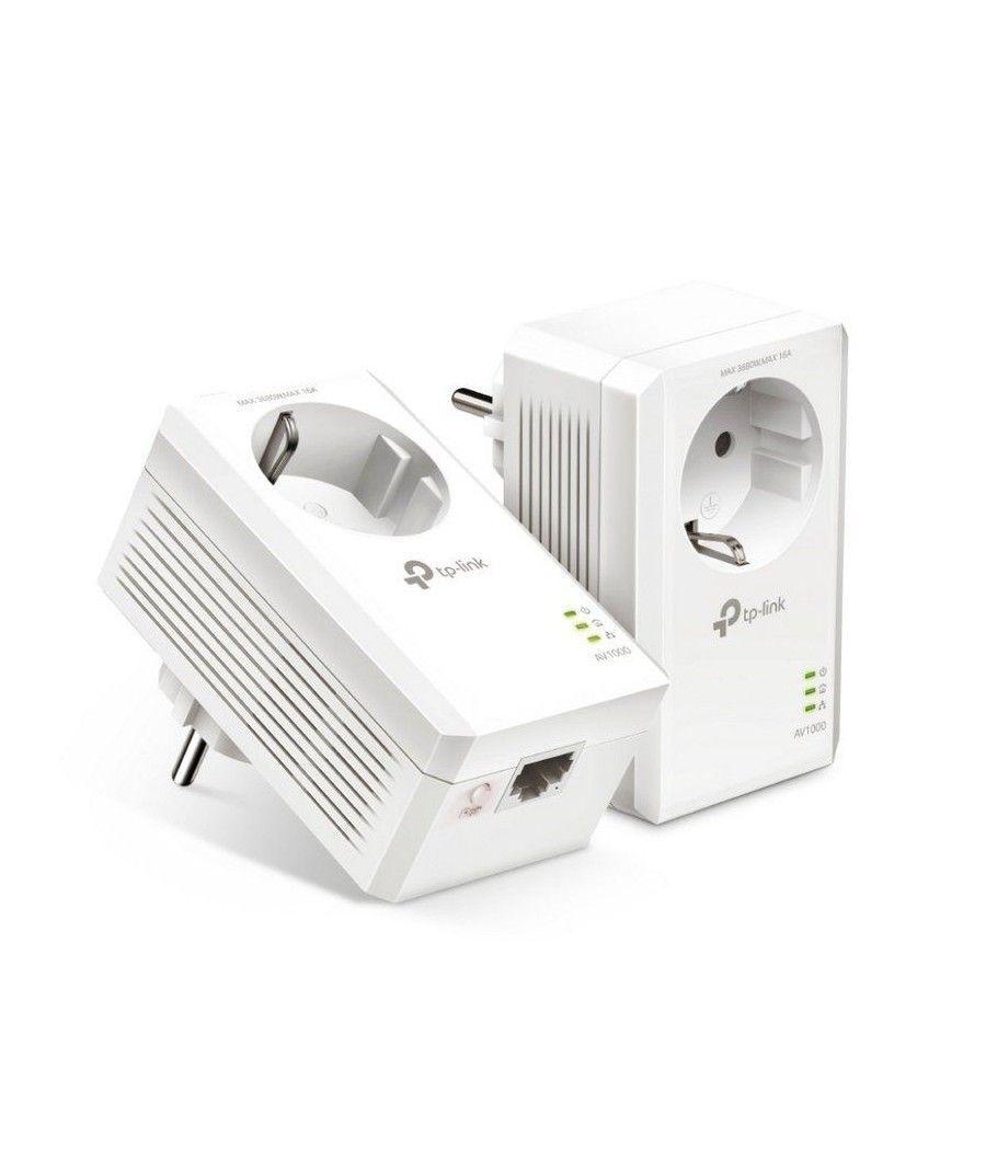 Adaptador powerline tplink av1000 1000mbps/ alcance 300m/ pack de 2 - Imagen 1