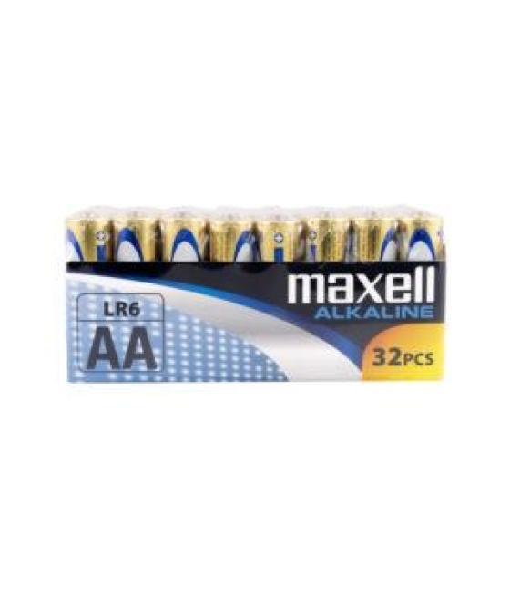 Maxell pilas alcalinas aa - lr06- pack 32 uds