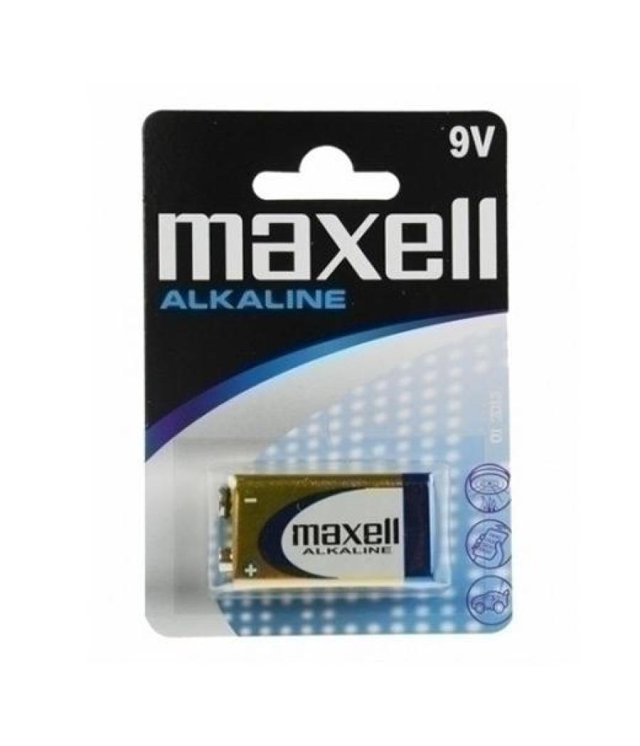 Maxell pilas alcalinas de 9v - 6lr61- pack 1 ud