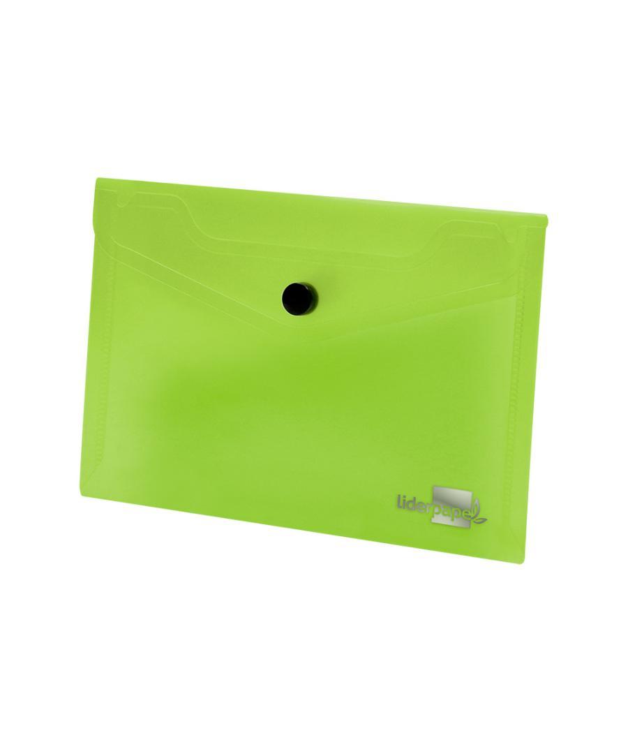 Carpeta liderpapel dossier broche 44223 polipropileno din a7 verde translucido