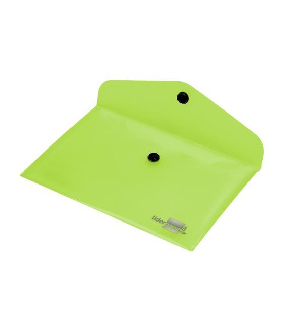 Carpeta liderpapel dossier broche 44223 polipropileno din a7 verde translucido