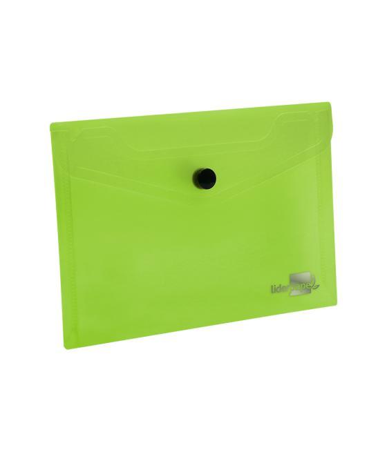 Carpeta liderpapel dossier broche 44233 polipropileno din a6 verde translucido