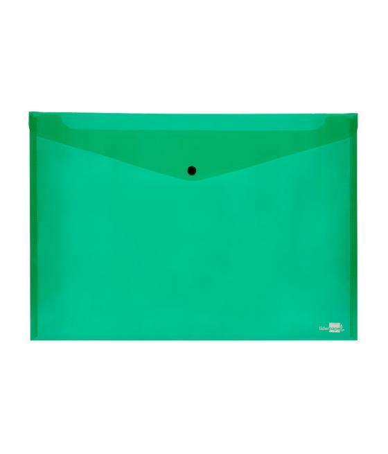 Carpeta liderpapel dossier broche 44243 polipropileno din a3 verde translucido