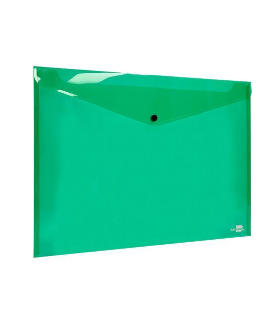 Carpeta liderpapel dossier broche 44243 polipropileno din a3 verde translucido