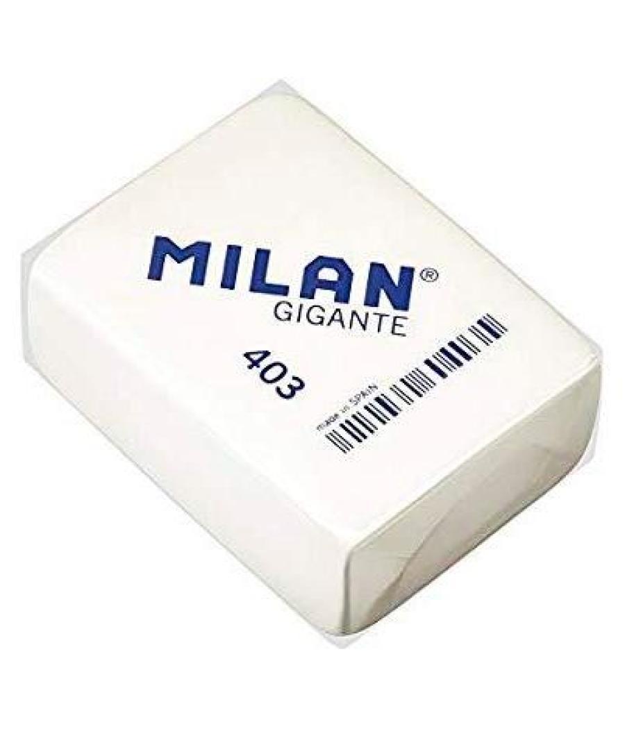 Milan goma 403 gigante miga de pan 6,8x5,1x2,8 cm blanco -caja 3u-