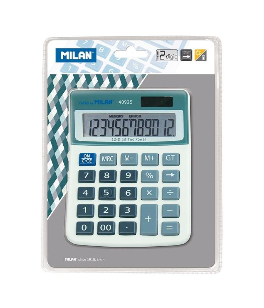 Milan calculadora azul 12 digitos dual blister