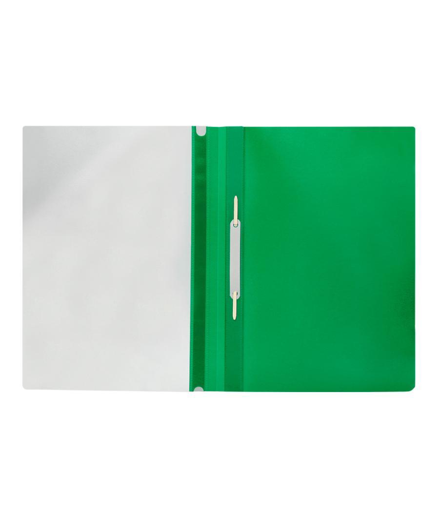 Carpeta dossier fastener plástico q-connect din a4 verde