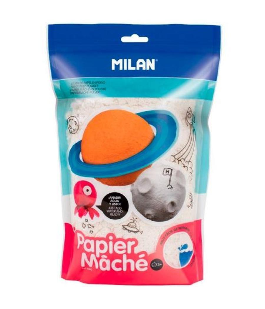 Milan papel manché en polvo bolsa 200gr blanco